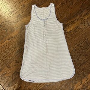 LAKE Pajama Pima Maternity Tank Gown in Hydrangea (medium)